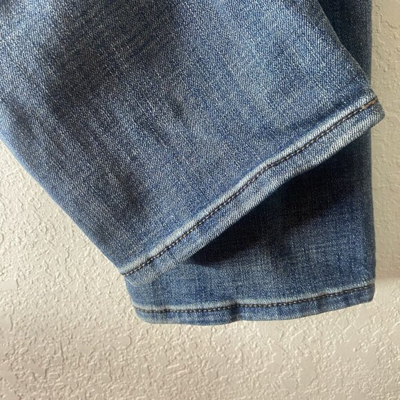 Express Mens Hyper Stretch Athletic Slim Jeans 31x32 Denim Blue - Picture 10 of 11